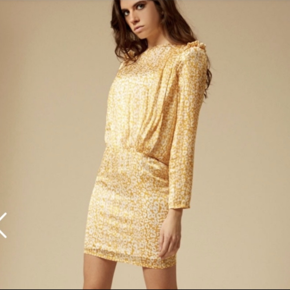 Elegant Yellow Mini Dress